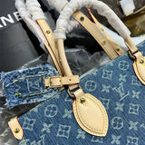  Polished top-handle bag carried on shoulder