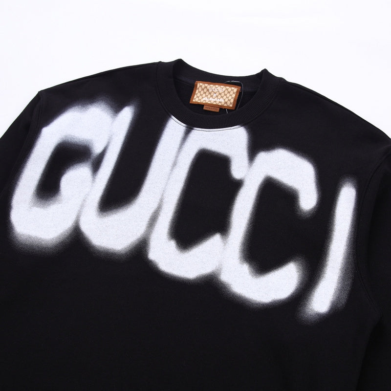 Full styled look of Gucci luxury clothing with tailored silhouette
