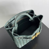 Sleek Premium PU Leather Handbag - Statement Silhouette | Women's Luxury Handbag #1563 - back view (image 4) of designer-inspired handbag