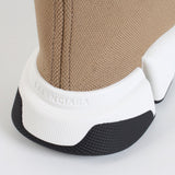 Balenciaga Red Block Heel Pumps - Close-Up Texture View