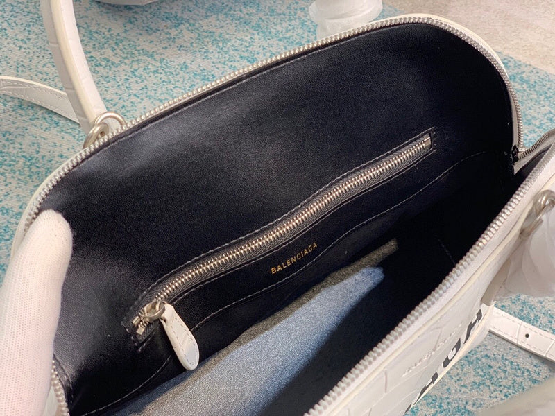 Chic Vegan Leather Handbag - Polished Finish | Women's Fashion Handbag #659 - product detail shot (image 10) of designer-inspired handbag