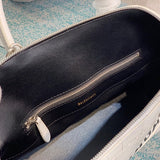 Chic Vegan Leather Handbag - Polished Finish | Women's Fashion Handbag #659 - product detail shot (image 10) of designer-inspired handbag