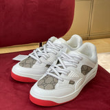 Gucci tonal black luxury sneakers view 8 padded collar comfort