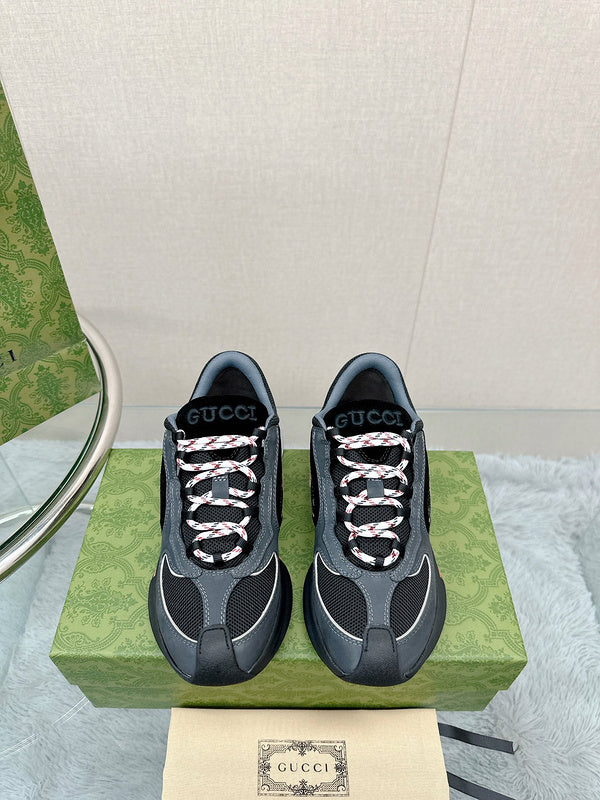 Gucci all-black luxury sneakers view 9 low-top design
