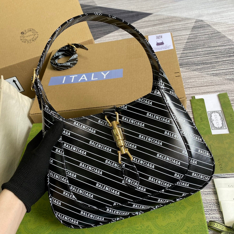 Back view of sleek signature women's handbag – women's everyday handbag