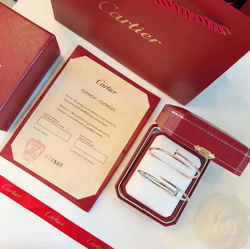 Front view of Cartier unisex jewelry piece