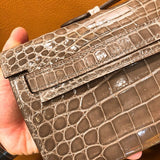 Close-up detail of curated bag design