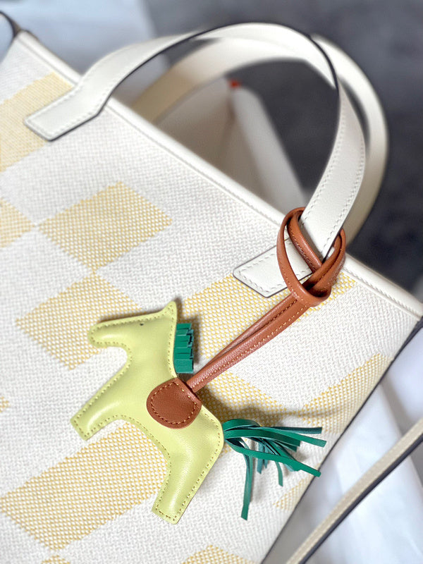 Side view of timeless structured handbag