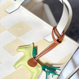 Side view of timeless structured handbag