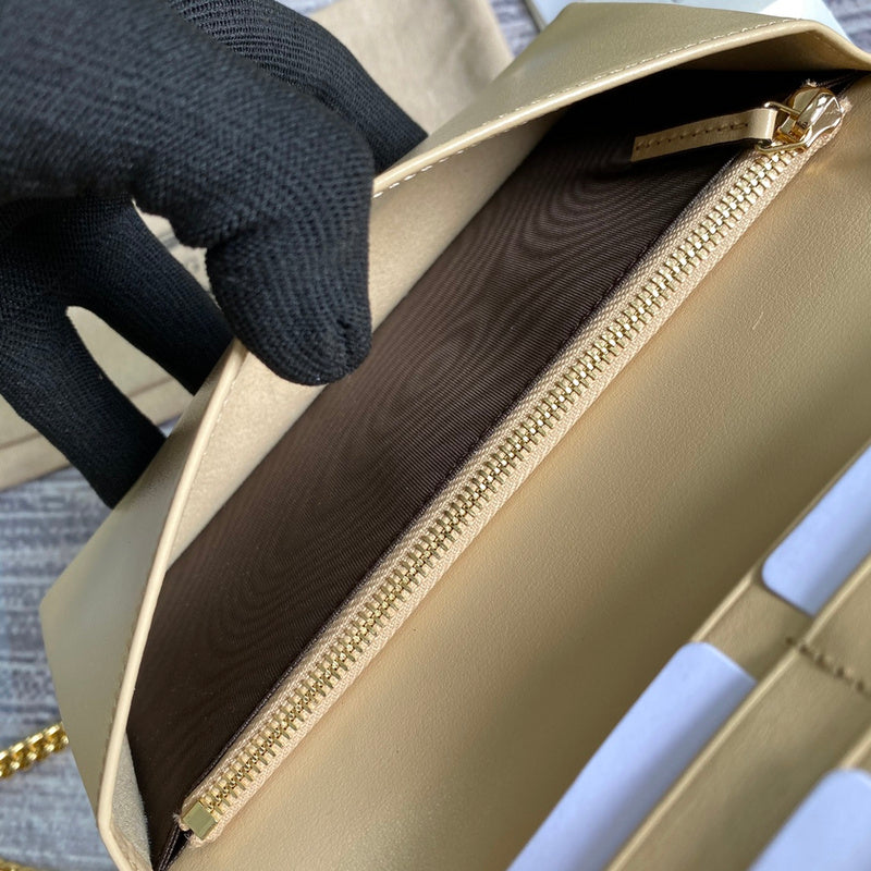 Front view of refined premium women's handbag – women's statement bag