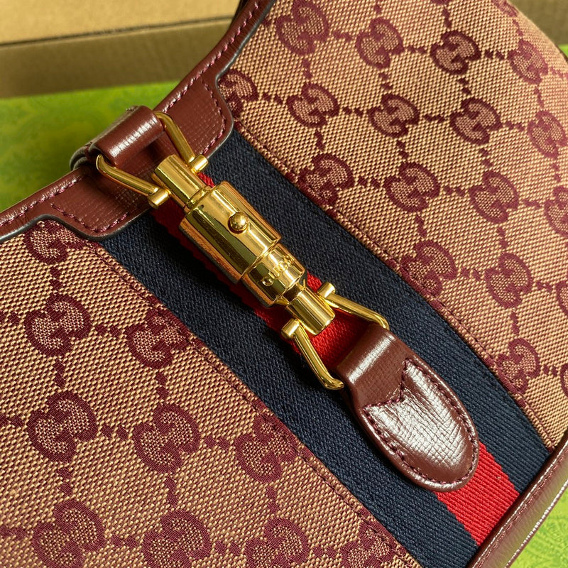 Back view of signature classic women's handbag – women's luxury handbag