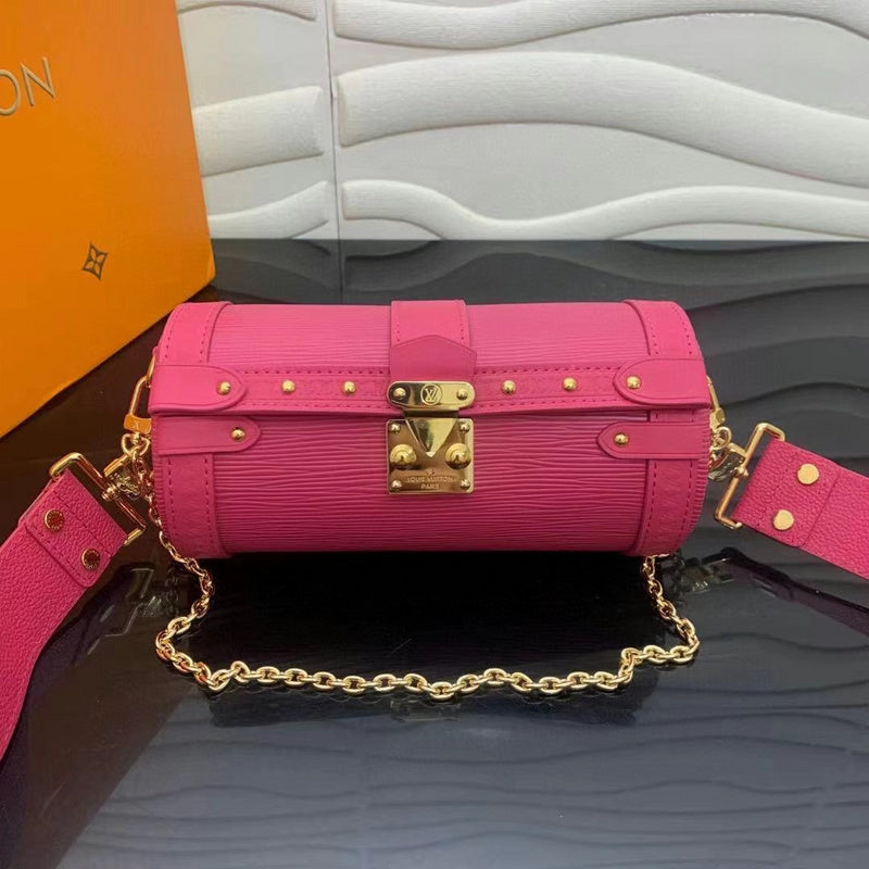 Side profile of premium signature women's handbag – women's premium purse