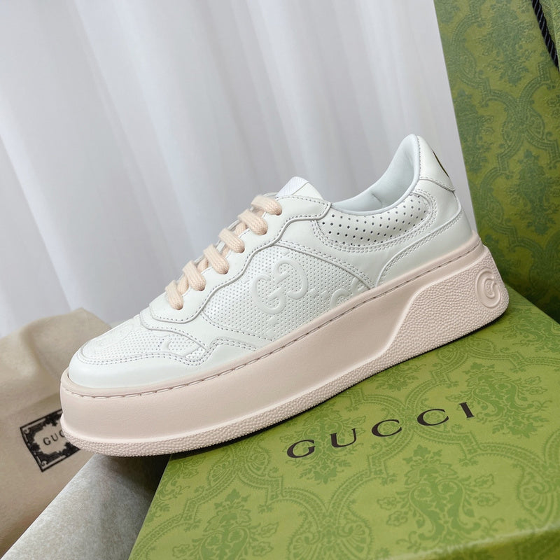 Gucci fresh white-and-black luxury sneakers view 8 sleek tonal finish