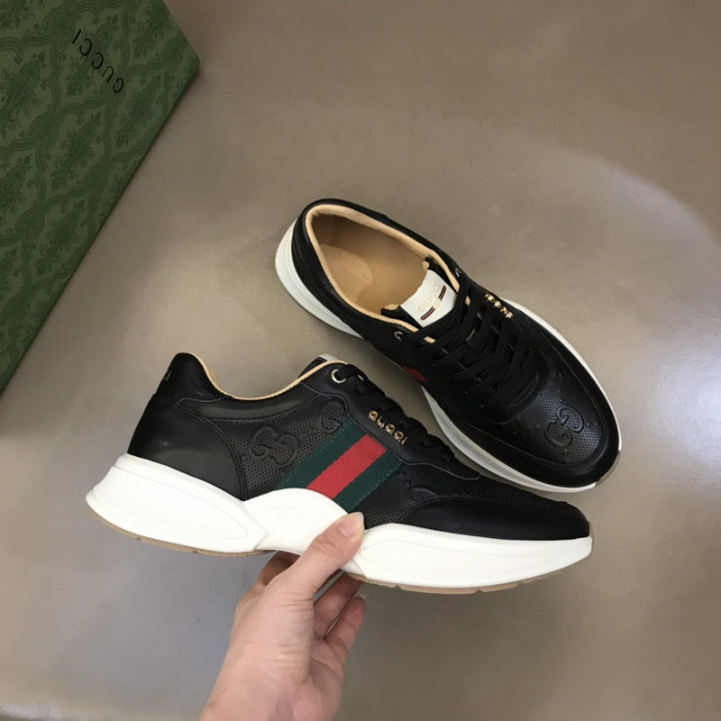 Gucci all-black luxury sneakers view 7 low-top design