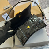 Contemporary Faux Leather Handbag - Smooth Faux-Leather Exterior | Women's Designer-Inspired Purse #282 - texture close-up (image 9) of designer-inspired handbag