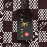 Flat lay presentation of Louis Vuitton luxury clothing with logo-detail design