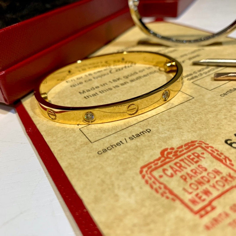 Front view of Cartier unisex jewelry piece