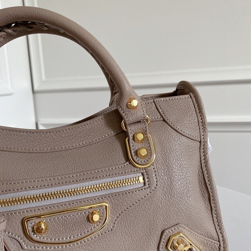 Zivas Charm Polished Finish Fashion Handbag (Refined Modern Silhouette) – Back View