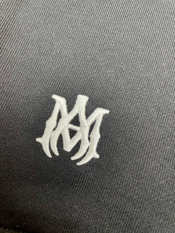 Close-up of Amiri hoodie craftsmanship