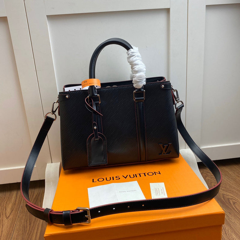 Front view of structured statement women's handbag – women's designer-style accessory