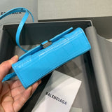 Sleek Vegan Leather Handbag - Statement Silhouette | Women's Statement Accessory #510 - hardware and detail close-up (image 5) of designer-inspired handbag