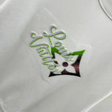 Front view of Louis Vuitton luxury clothing with relaxed-fit cut