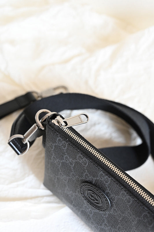Back view of chic statement women's handbag – women's designer-style accessory