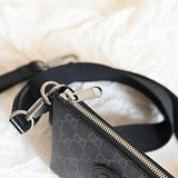 Back view of chic statement women's handbag – women's designer-style accessory