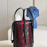 Interior view of refined modern women's handbag – women's luxury handbag