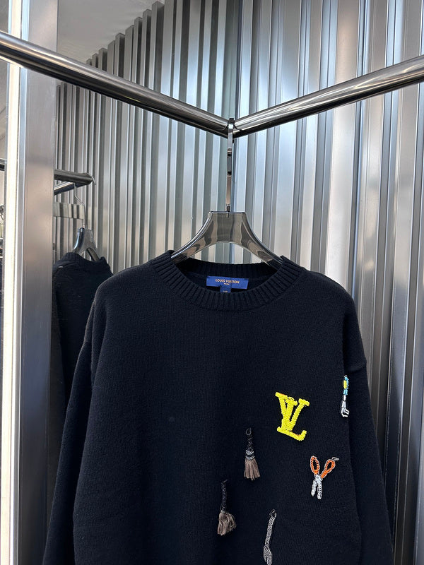 Side profile of Louis Vuitton luxury clothing with streetwear-inspired cut