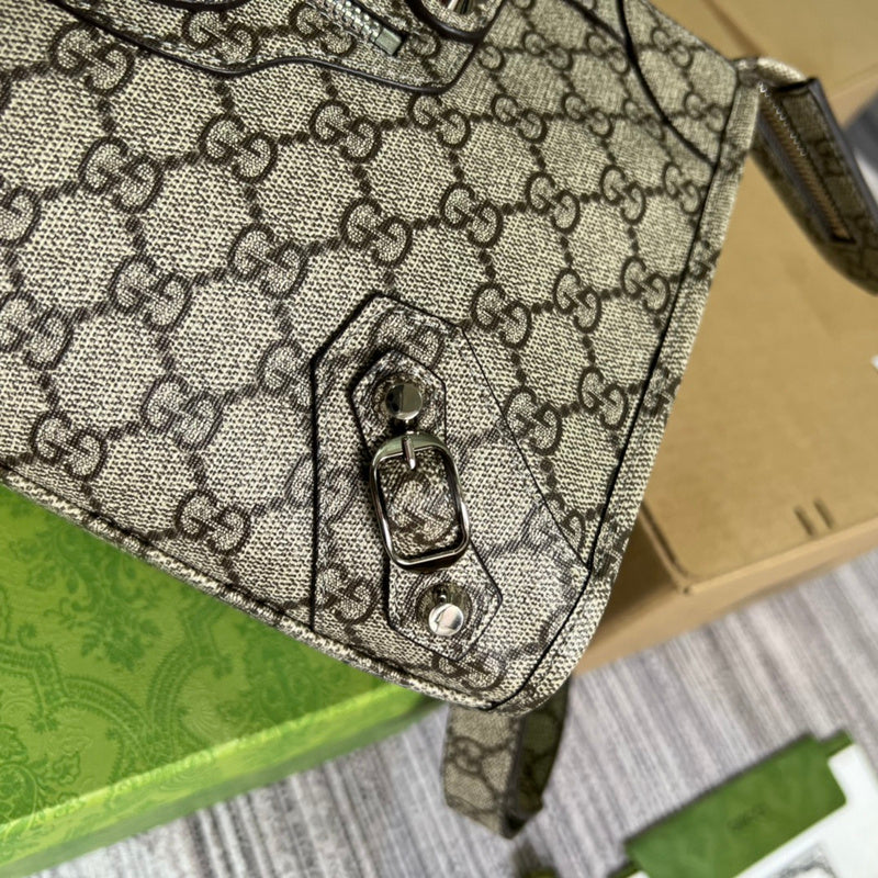 Side profile of refined classic women's handbag – women's luxury handbag