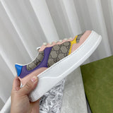 Gucci sneakers detailed view showing premium designer craftsmanship