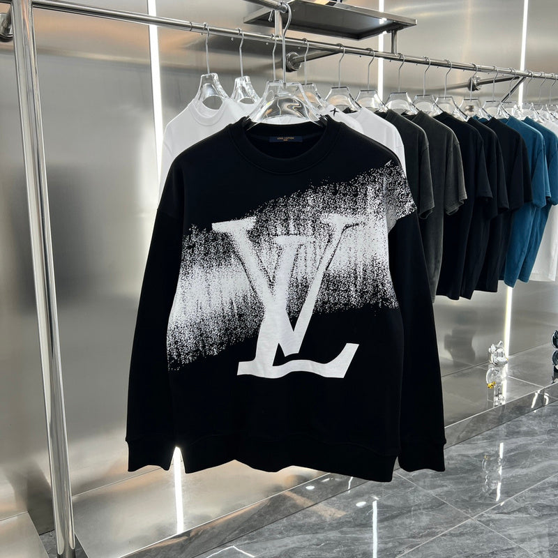 Front view of Louis Vuitton luxury clothing with relaxed-fit cut