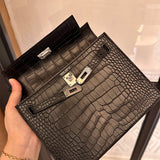 Close-up detail of sleek bag design