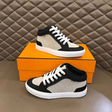 Hermès Beige Low-Top Sneakers - Side Profile View