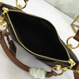 Front view of structured sleek women's handbag – women's premium purse