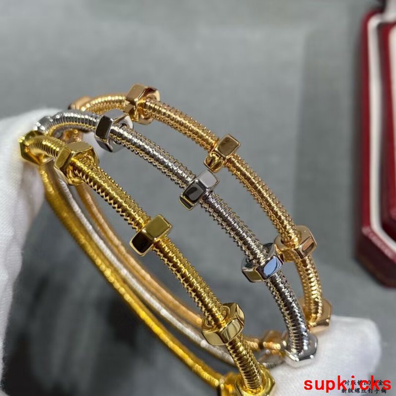 Close-up detail view of Cartier unisex jewelry piece