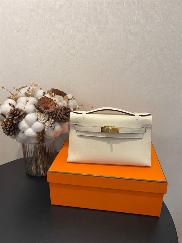  Sleek shoulder bag carried on shoulder