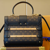 Close-up detail of classic modern women's handbag – women's luxury accessory