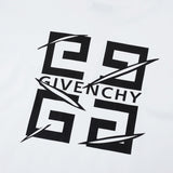 Flat lay presentation of Givenchy luxury clothing with monogram-inspired silhouette