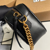 Handle and strap detail of sleek modern women's handbag – women's designer-style accessory