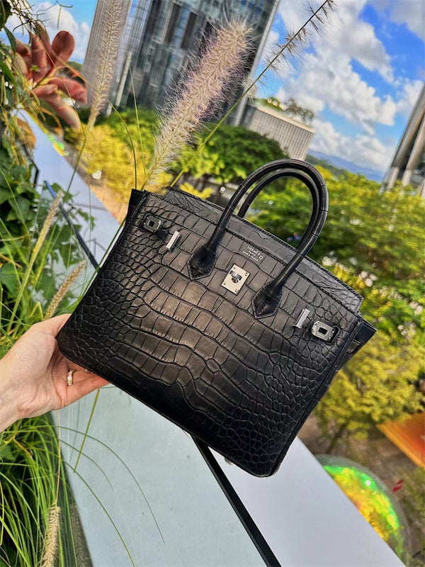 Close-up detail of structured bag design