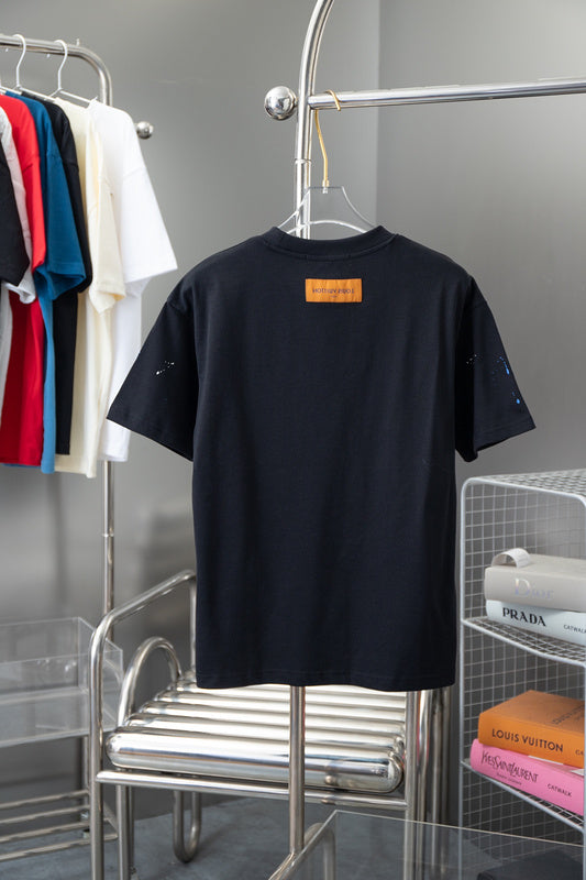Side profile of Louis Vuitton cotton t-shirt with tailored silhouette