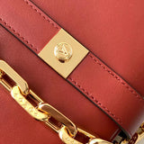 Top view of polished structured women's handbag – women's everyday handbag