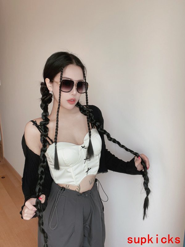 Lifestyle view of Louis Vuitton unisex sunglasses