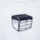 Back view of Louis Vuitton luxury clothing with logo-detail design