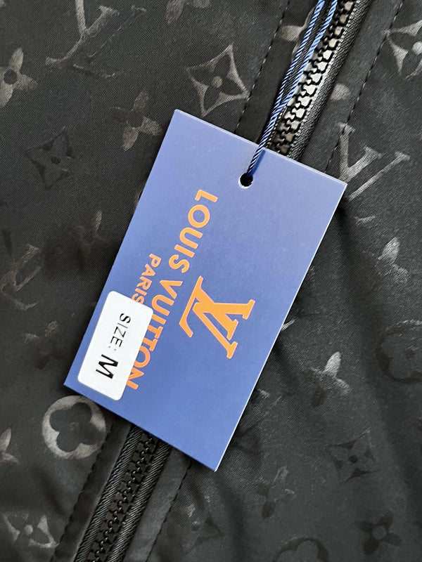 Front view of Louis Vuitton luxury clothing with streetwear-inspired cut