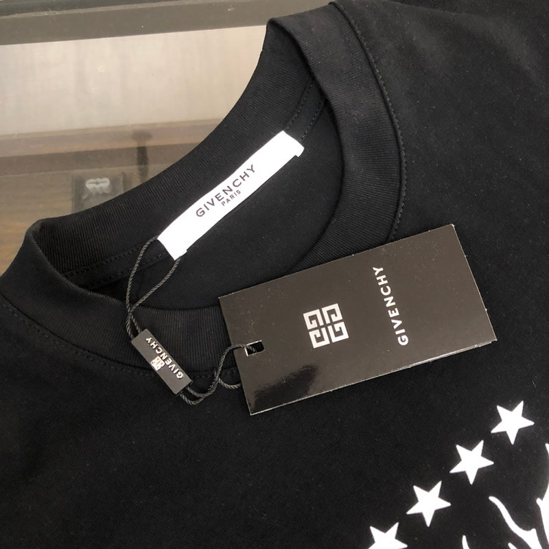 Full styled look of Givenchy luxury clothing with relaxed-fit cut