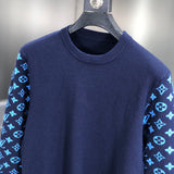 Front view of Louis Vuitton luxury clothing with tailored silhouette