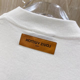 Front view of Louis Vuitton luxury clothing with streetwear-inspired cut